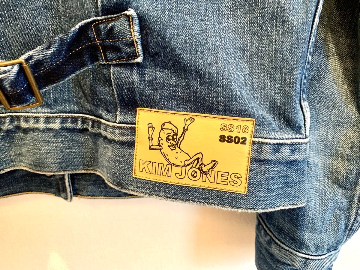 極美品✨45rpm Gジャン デニムジャケット インディゴ 希少 刺繍 S キムジョーンズ デニムジャケット刺繍 KIM JONES インディゴ