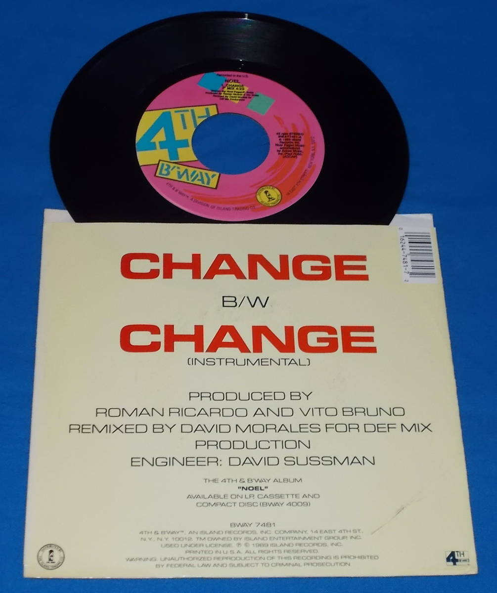 ☆7inch EP★US盤●NOEL/ノエル「Change」80s名曲!●_画像2