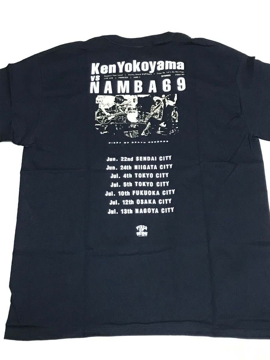 新品Ken Yokoyama VS NAMBA69ツアーTシャツPIZZA OF DEATH 横山健　難波章浩　ピザオブデス