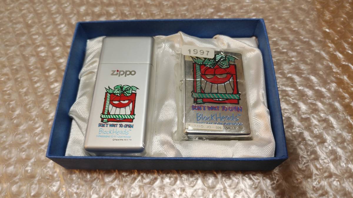 美品 Block Heads Zippo 1997年 ブロックヘッズ