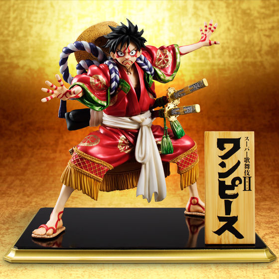 New Item Portrait.Of.Pirates海賊王KABUKI EDITION猴子·D·路飛 <Br> 新品　Portrait.Of.Pirates　ワンピース　KABUKI EDITION 　モンキー・D・ルフィ