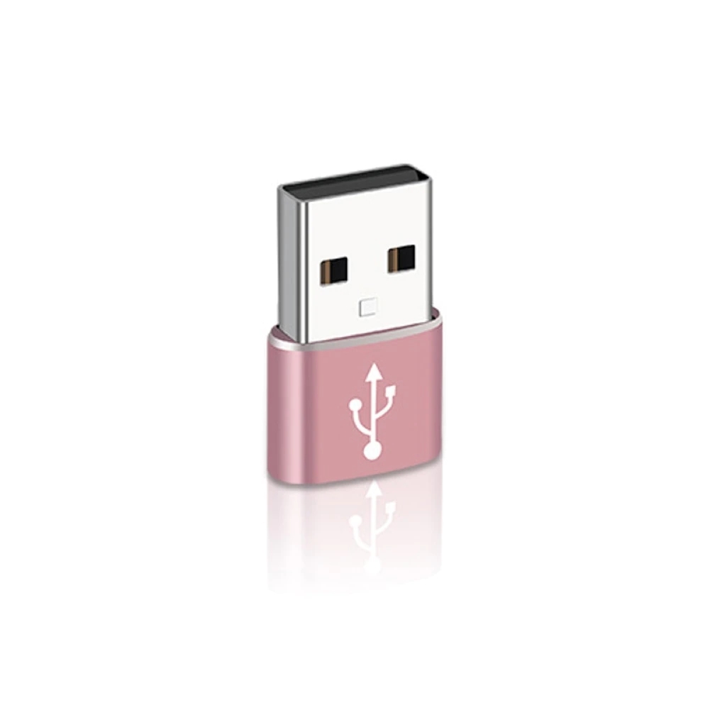 USB ⇒ type C 変換 アダプタ スマホ タブレット パソコン ピンク JChere雅虎拍卖代购