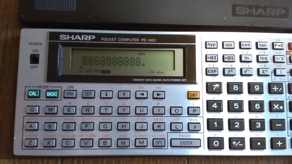 SHARP pocket computer PC-1401[ operation verification / manual attaching ]