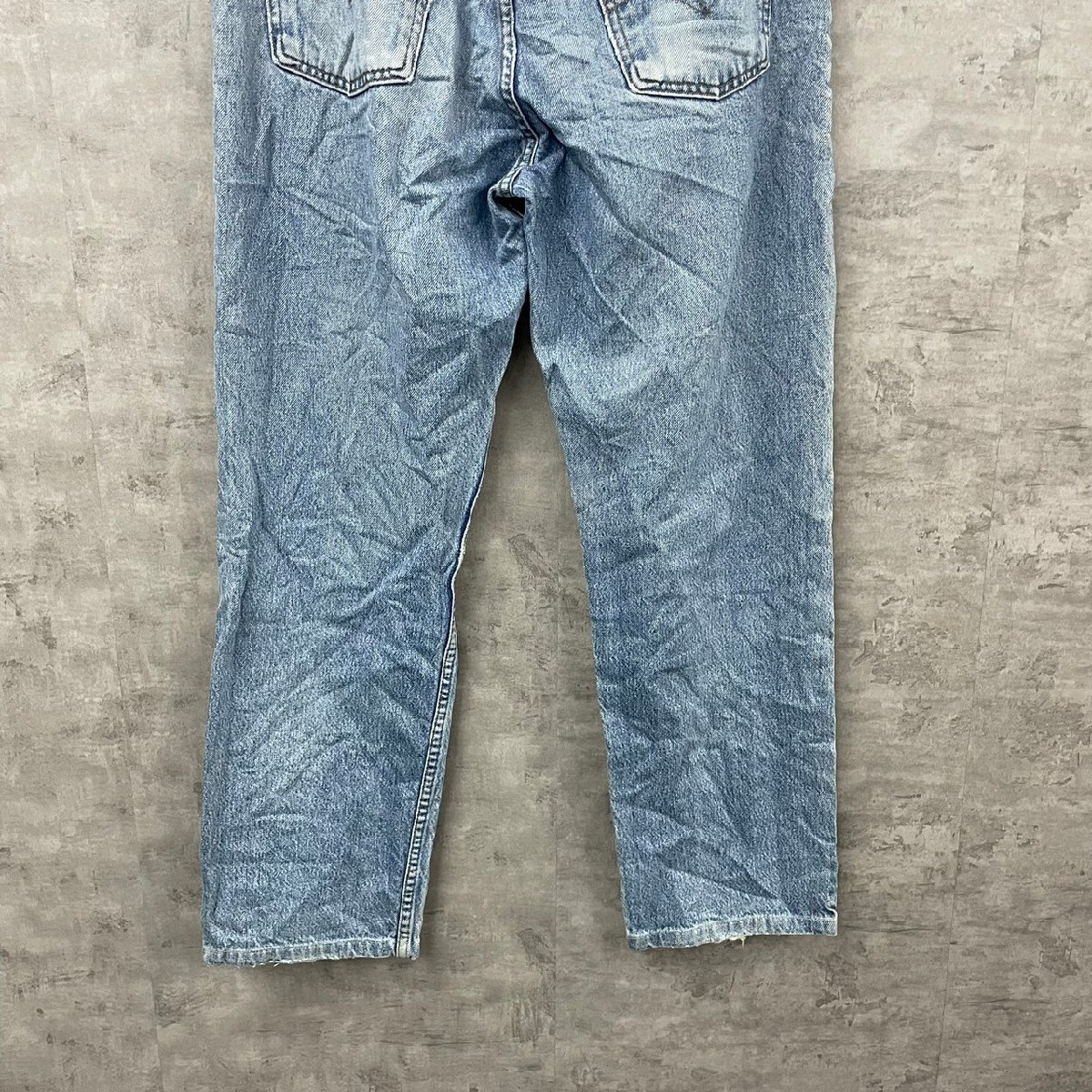 Levi's ライトブルー ジップフライ デニムジーンズパンツ 実寸W35in オレンジタブ 512460895 USA 海外輸入 古着 LK10375_画像6