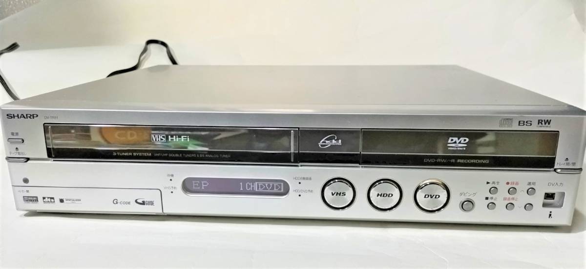 ☆動作品 SHARP VTR一体型 HDD/DVDレコーダー DV-TR11 貴重