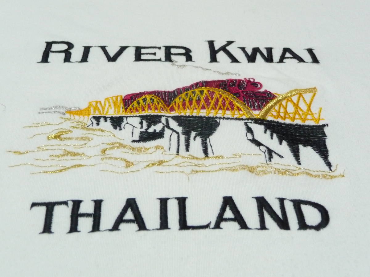 オリジナル O'Sport River Kwai タイ Ｔシャツ　ホワイト　タイＴシャツ