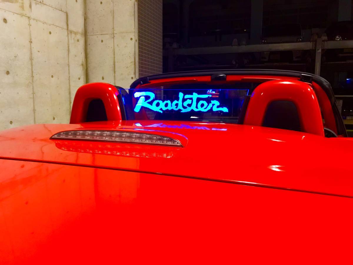 Valkyrie style ロードスターNC専用 NCEC　ウィンドディフレクター バージョンL Roadster 文字 LEDブルー リモコン付き:！！！！_画像1