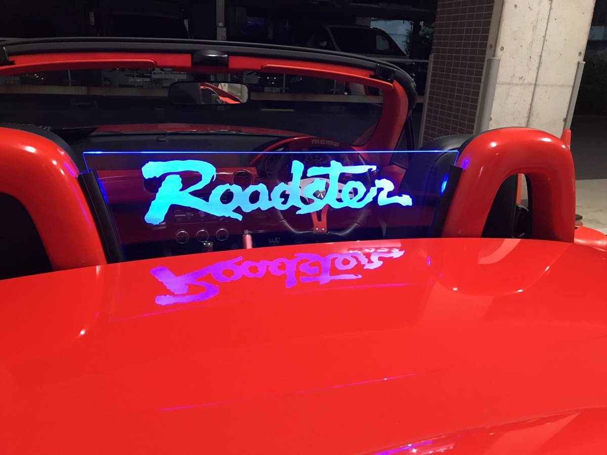 Valkyrie style ロードスターNC専用 NCEC　ウィンドディフレクター バージョンL Roadster 文字 LEDブルー リモコン付き:！！！！_画像9