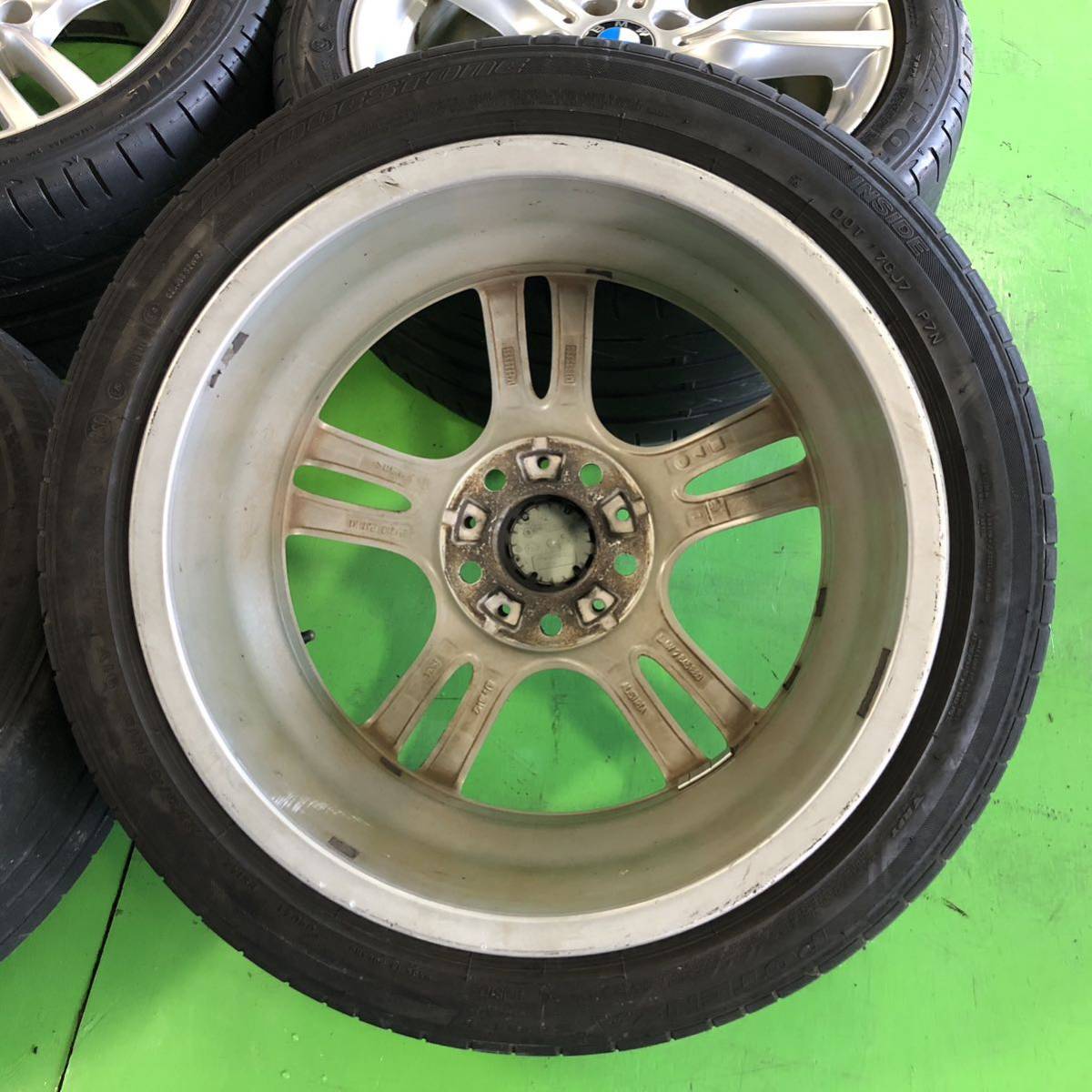 NT195 中古 BMW純正 ホイール 18×8J +34 18×8.5J +47 PCD 120 タイヤ 225/45R18 255/40R18 4本 セット【BMW 3シリーズ320d】の画像8