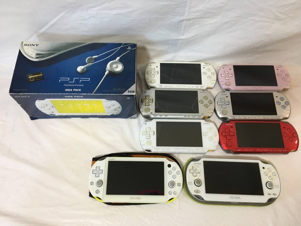 〇K495〇ジャンク 通電確認済 9台まとめて SONY ソニー PSP 1000 2000