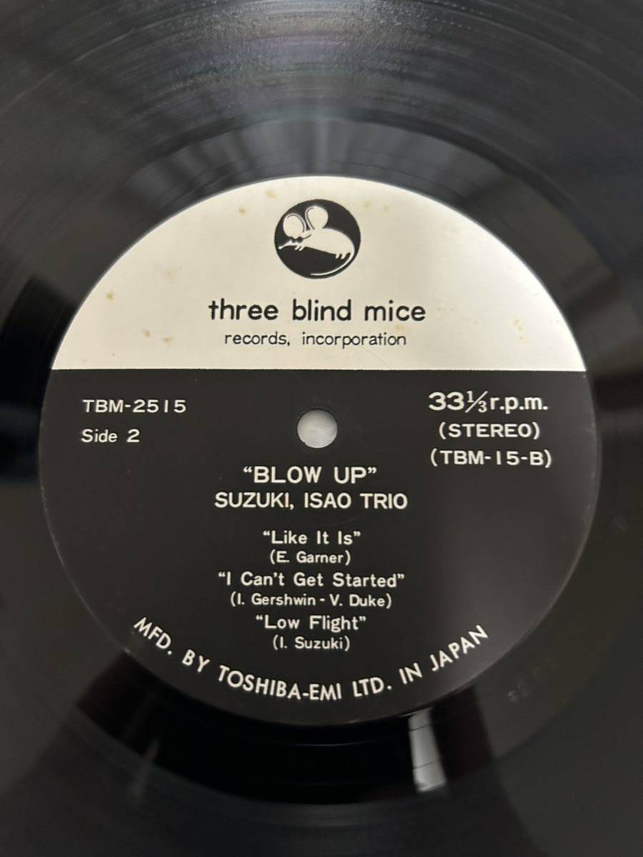 ◎K016◎LP レコード three blind mice/鈴木勲 Isao Suzuki/スイング・ジャーナル主催 第7回/Blow Up ブロー・アップ /TBM-2515 和ジャズ_画像6