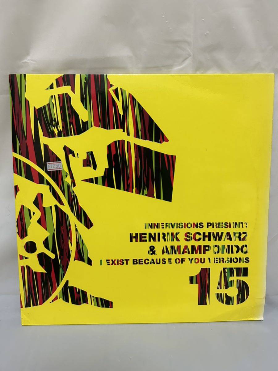 ◎K424◎LP レコード HENRIK SCHWARZ/I EXIST BECAUSE OF YOU VERSIONS/INNERVISIONS INNERVISIONS15/ドイツ盤_画像1