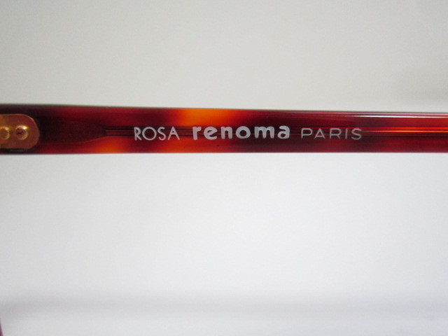 B◆デッドストック　ビンテージ　ROSA renoma PARIS　25-882　COL.2A　レノマ　ブラウンデミ系　眼鏡　未使用品_画像3