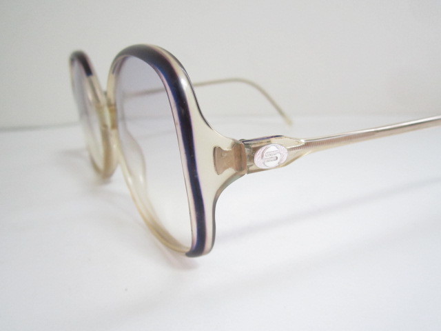 籠◆ビンテージ　レトロ　LUNETTES　SEINE　WHISPER　リュネッツ　クリアｘネイビー系　サングラス　眼鏡　程度良品_画像6
