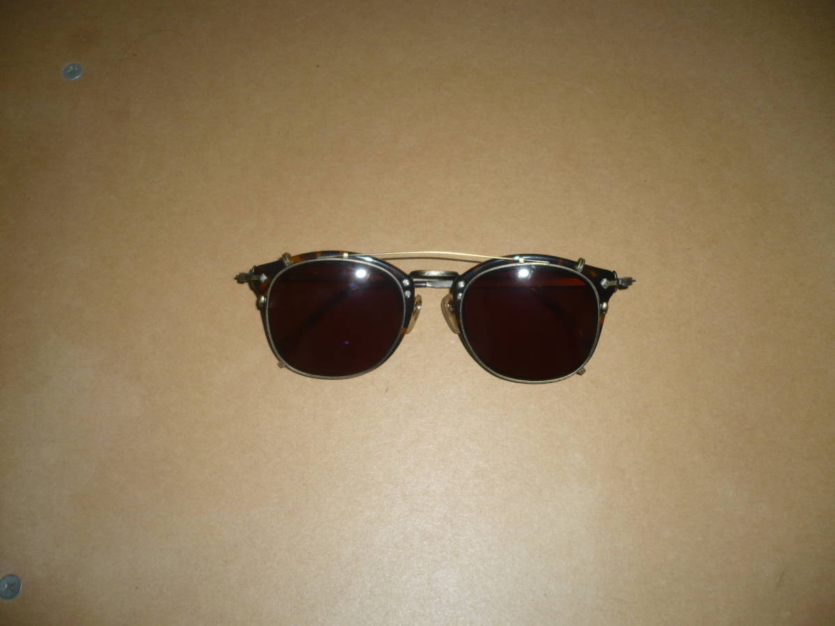 OLIVER PEOPLES　OP-506　DTB AG　CLIP ON付き　日本製　フルオリジナル　90s vintage　505　507c　E-0505　EYEVAN_画像1