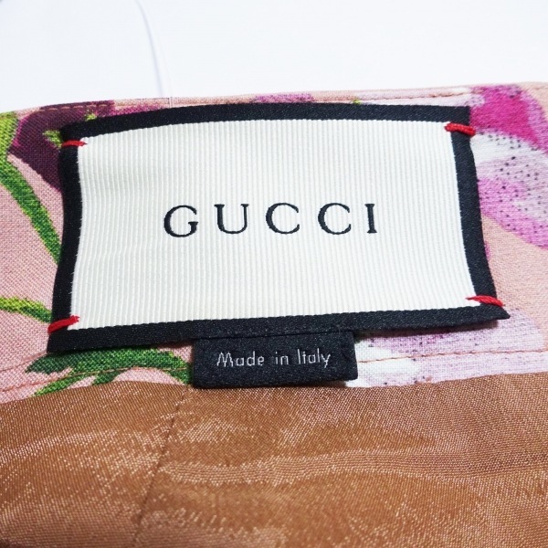 グッチ GUCCI スカート サイズ42 M 418215 - ピンク×グリーン×マルチ
