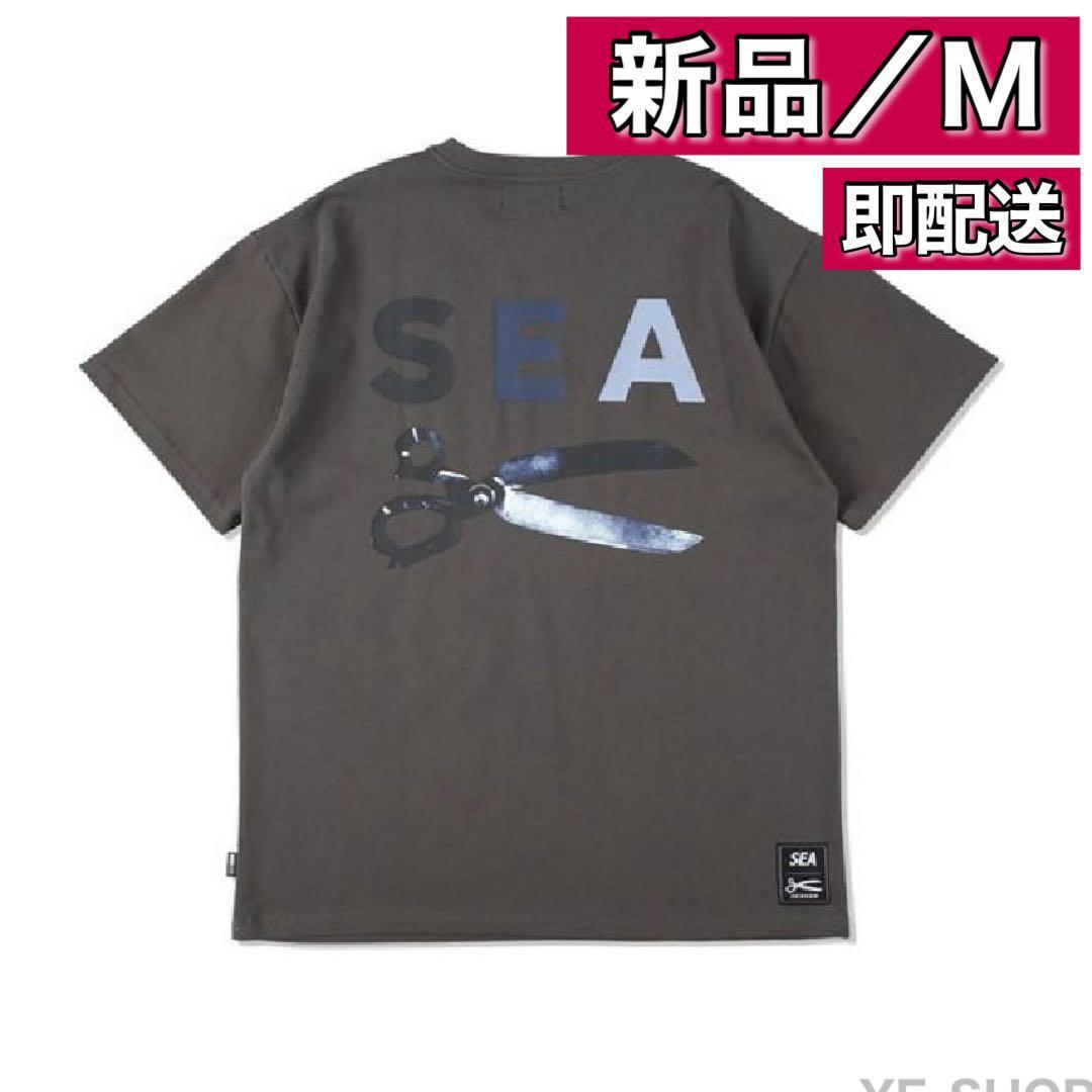 【新品M】WIND AND SEA DENHAM x WDS Razor Tee charcoal チャコール デンハム ウィン ダン シー tシャツ