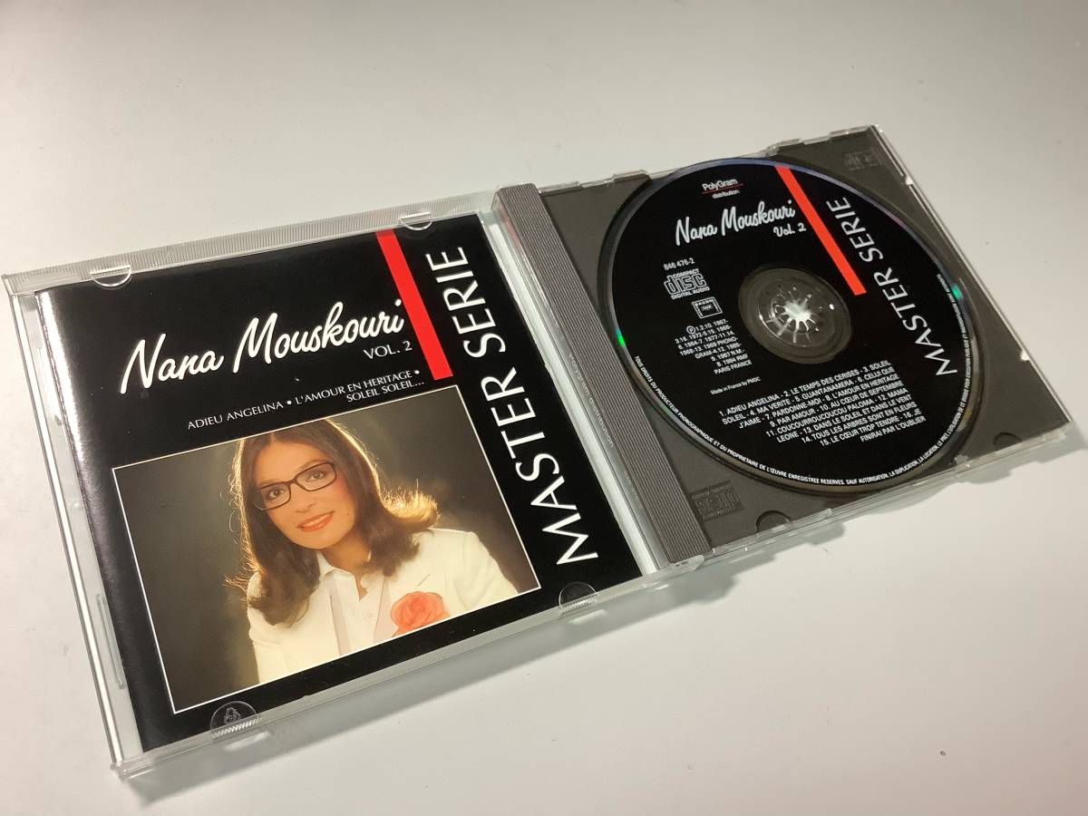 ★ナナ・ムスクーリ(NANA MOUSKOURI)「MASTER SERIE~Vol.2」16曲入り-Adieu Angelina,Temps des Cerises,Soleil, Soleil,Guantanamera_画像1