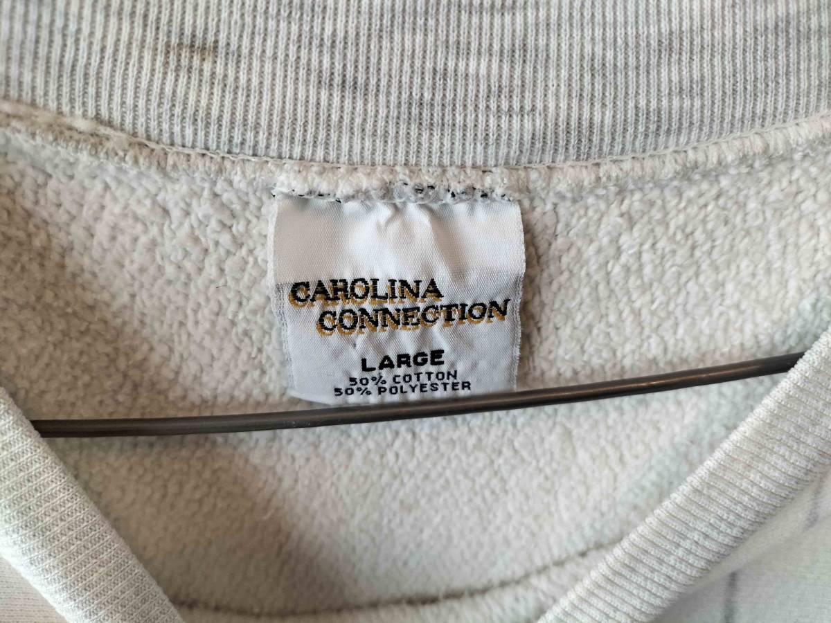USA製 CAROLINA CONNECTION スウェットシャツ リバースウィーブ タイプ 　カレッジ　ピンストライプ　レア　大き目　ビッグサイズ_画像4