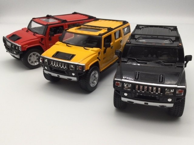 1台売り　黒 1/32 ハマー H2 SUV 2008 Hummer ミニカー_画像2