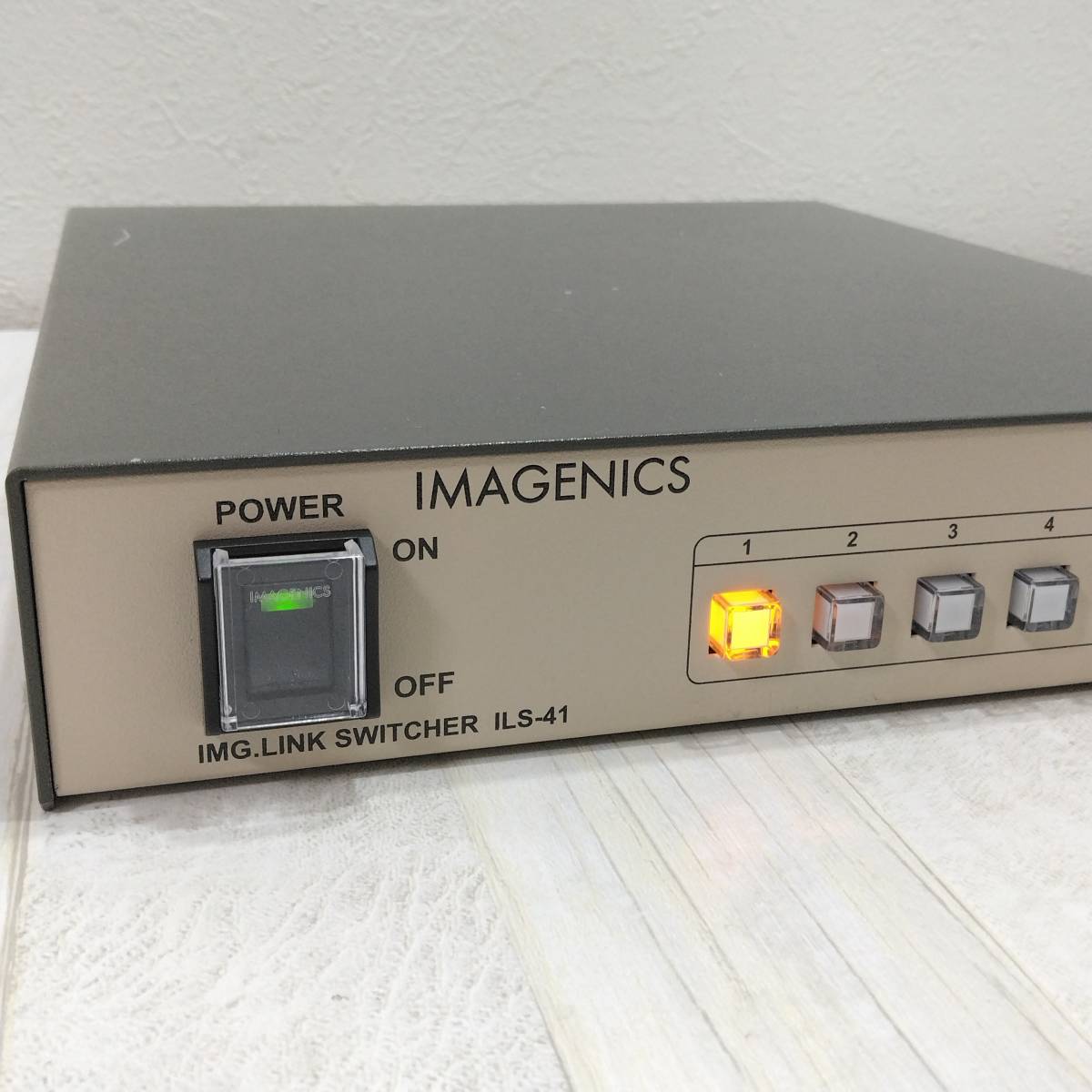 送料無料! IMAGENICS ILS-41 ② イメージニクス IMG.Link 信号スイッチャー 本体のみ 通電OK 動作未チェック ジャンク扱い_画像2