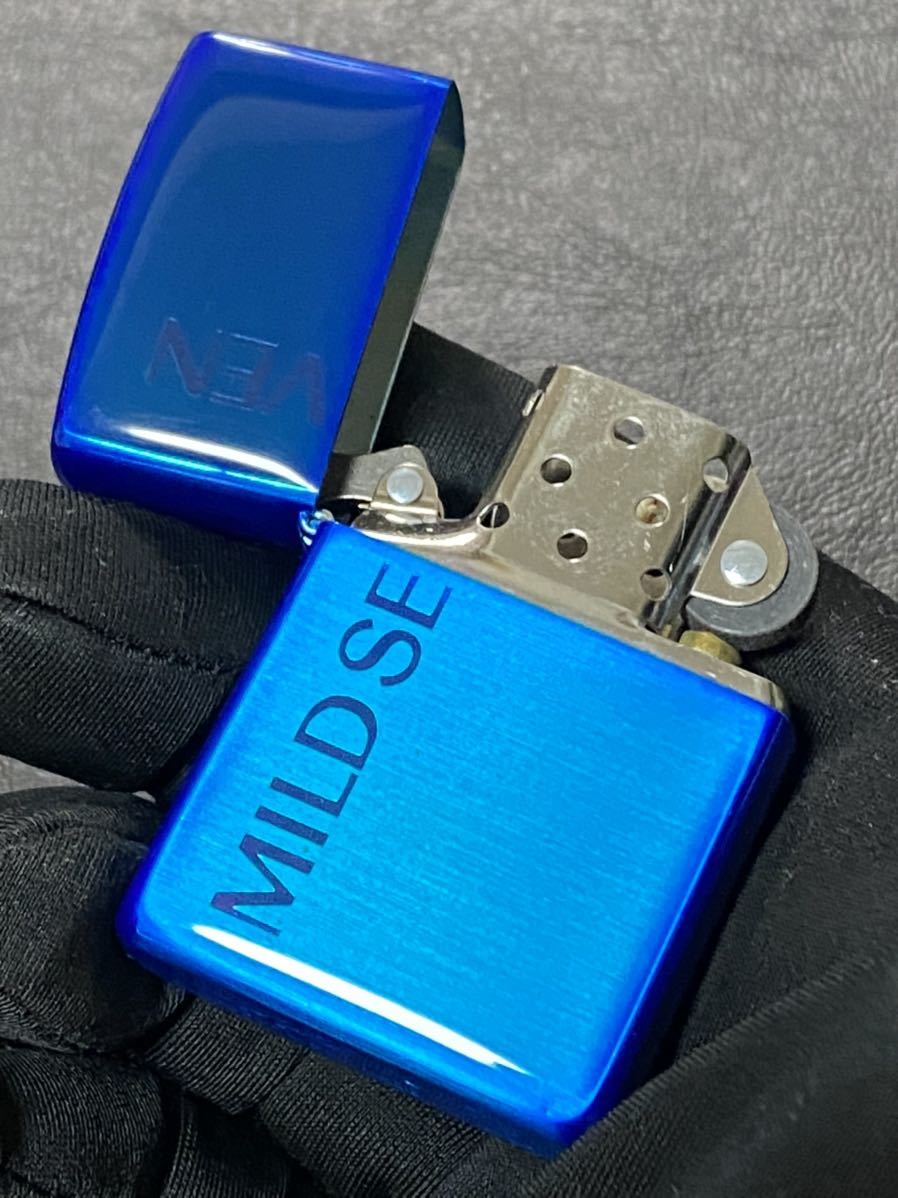 zippo MILD SEVEN BLUE 限定品 希少モデル ヴィンテージ 2000年製 マイルドセブン シルバーインナー 2000年製 ケース 保証書付き_画像8