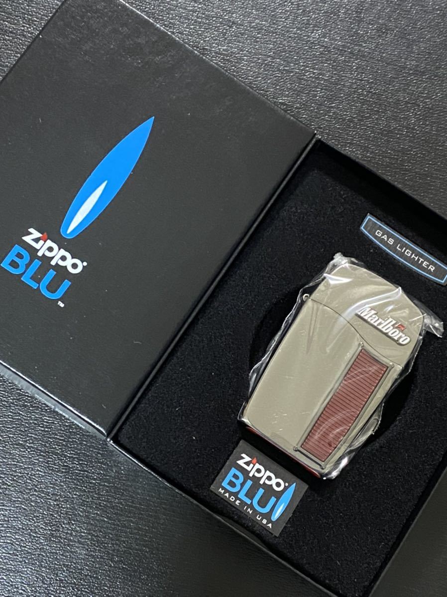 zippo BLU Marllboro 限定品 立体メタル マルボロ 希少モデル ② GAS