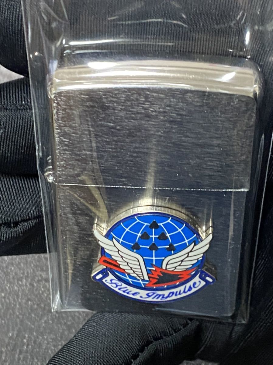 zippo ブルーインパルス 立体メタル 航空自衛隊 希少モデル 2008年製 Blue Impulse シルバーインナー 2008年製