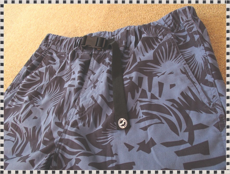*842 [ reference price 4212 jpy / tax included free shipping ] OUTDOOR PRODUCTS * one color print botanikaru shorts * men's L 5815 light blue 