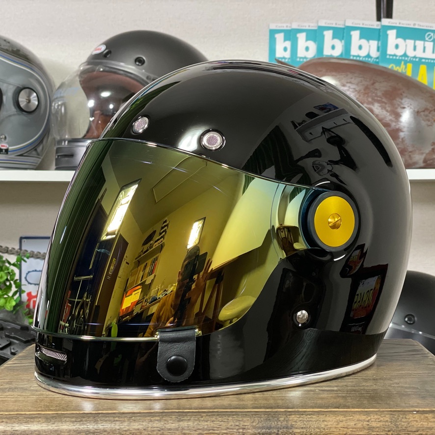 中古美品☆BELL BULLITT ベル ブリット ゴールドカスタム フルフェイス