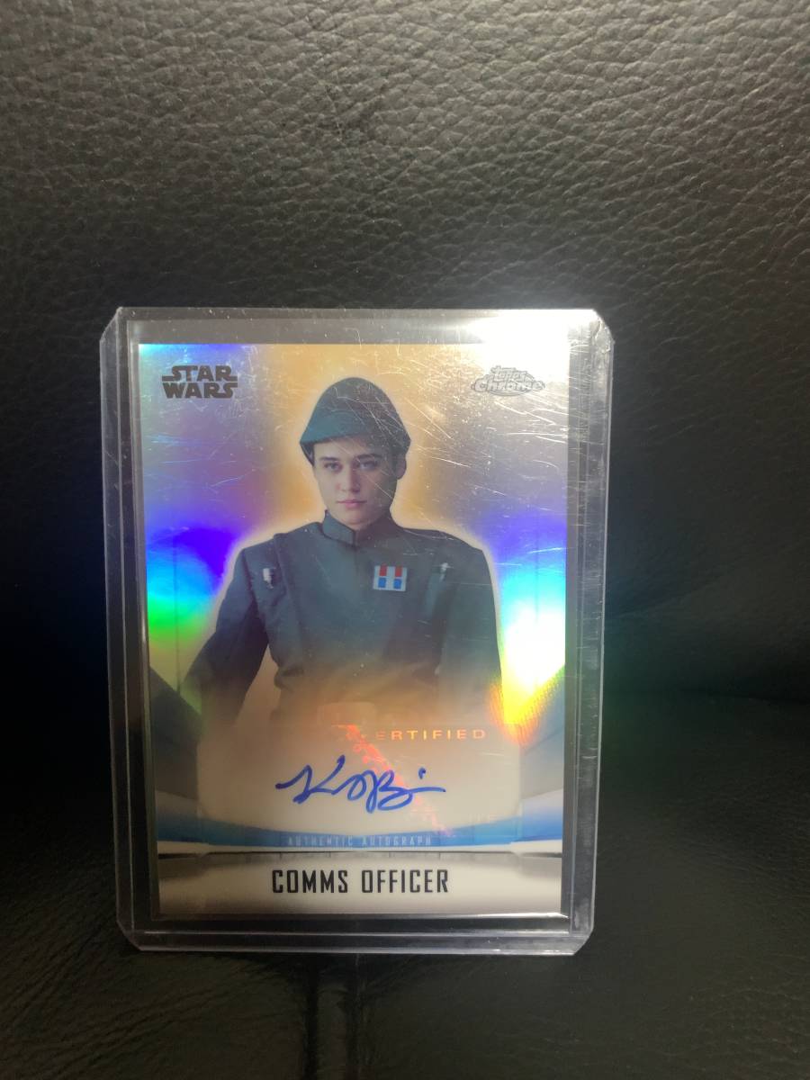 スターウォーズ　マンダロリアン　topps COMMS Officer サインカード_画像1