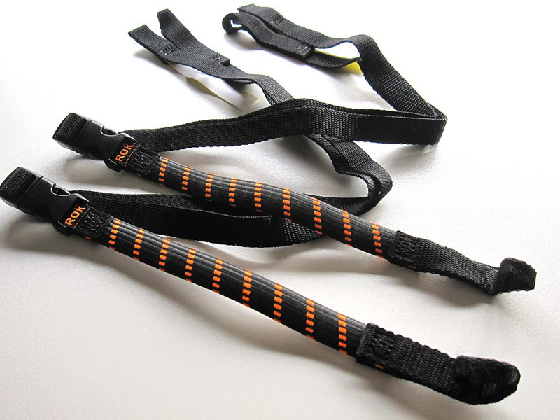 ROK straps стрейч ремешок BP черный & orange ремешок длина :310mm~1060mm/ ширина :16mm 2 шт. комплект американский производства 