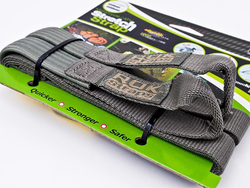 ROK straps stretch strap MCfo rear -ji* green strap length :450mm~1500mm/ width :25mm 2 pcs set ROK00070 America made 