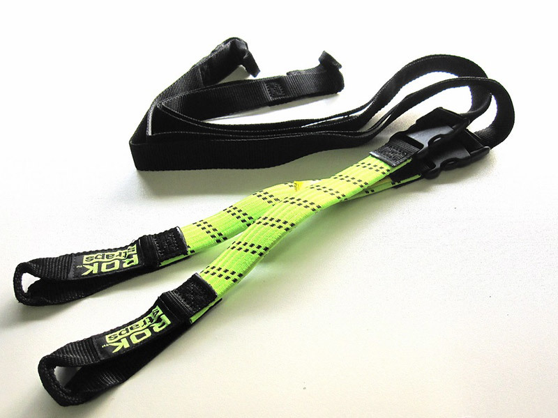 ROK straps стрейч ремешок MC зеленый & черный ремешок длина :450mm~1500mm/ ширина :25mm 2 шт. комплект американский производства 