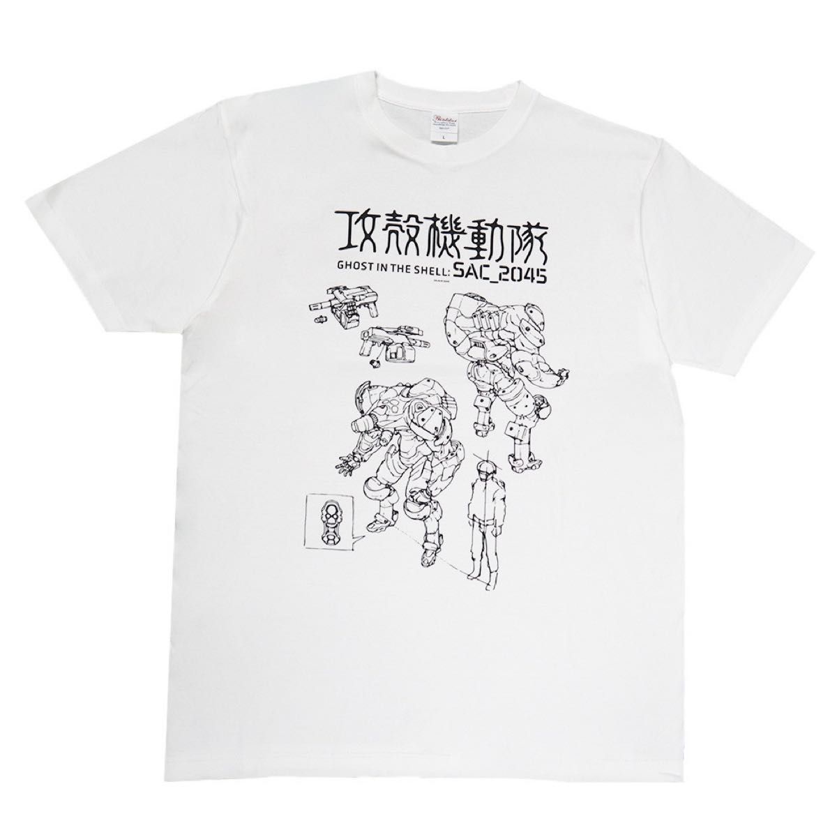 【攻殻機動隊 SAC_2045】 Tシャツ アームスーツｖｅｒ　白　Mサイズ