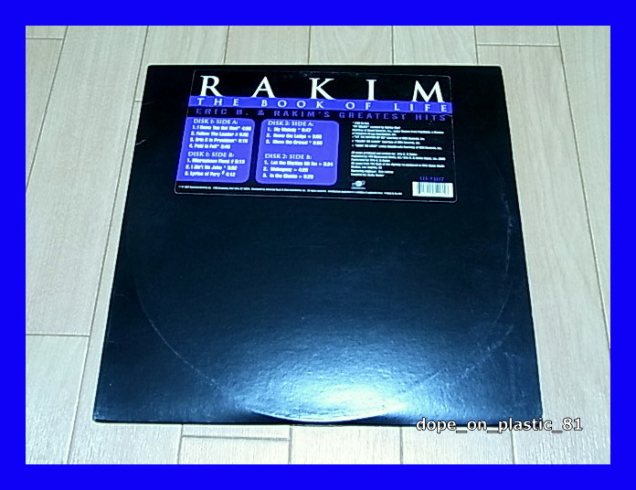 Rakim / The Book Of Life (Eric B. & Rakim's Greatest Hits)/US Original/5点以上で送料無料、10点以上で10%割引!!!/2LP_画像1