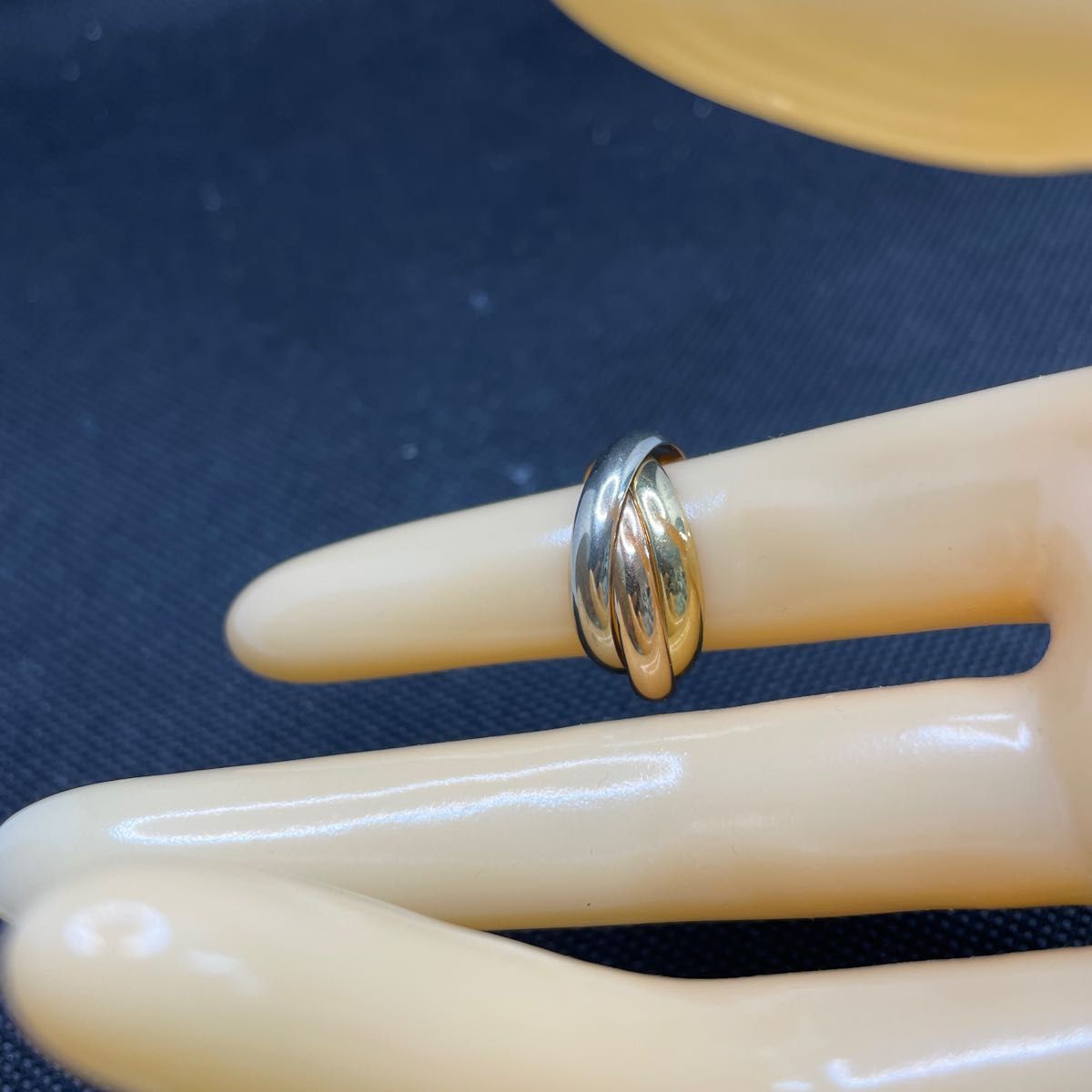 Cartier カルティエ トリニティ リング SM 750 指輪 クラシック ピンクゴールド ホワイトゴールド