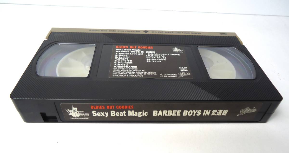 VHS バービーボーイズ Sexy Beat Magic BARBEE BOYS IN 武道館の画像5