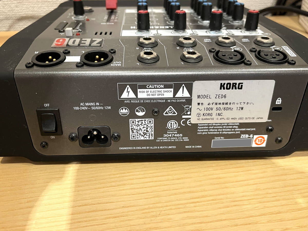 ALLEN＆HEATH ZEDFX アナログミキサーZED6FX X   通販   portoex