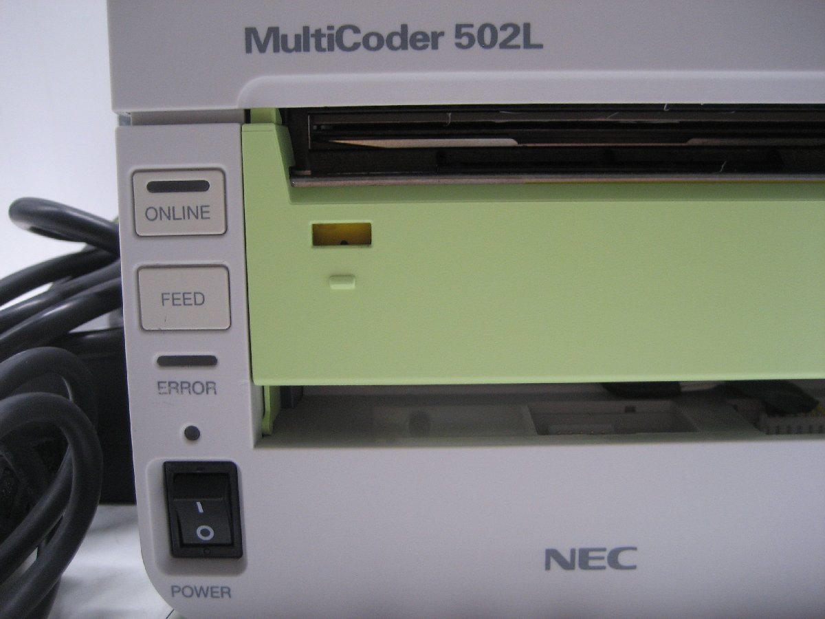 NEC◎ラベルプリンタ MultiCoder 502L◎PR-T502L3TXL◎USB・LAN K2273の画像2