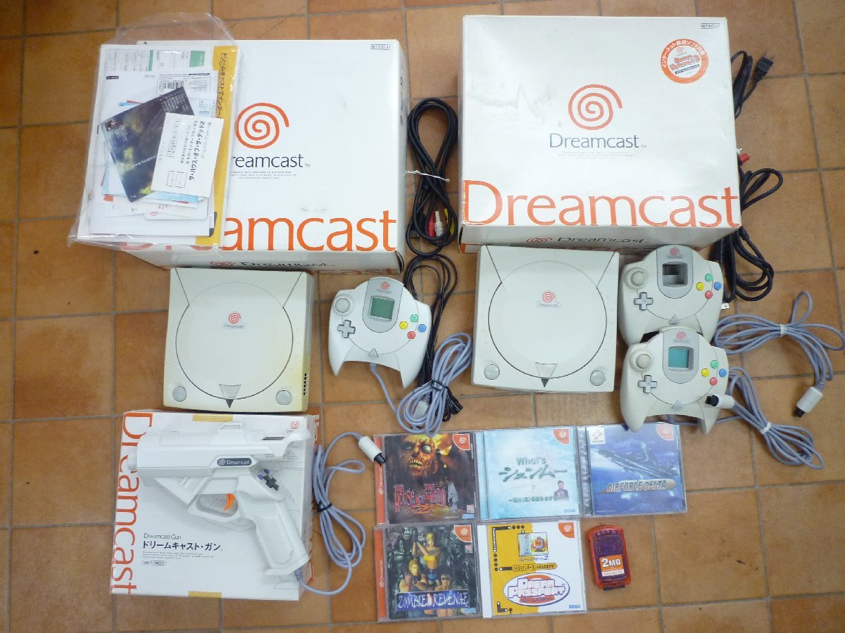 中古】【1000円スタート】Dreamcast ドリームキャスト 本体 2台 ガン