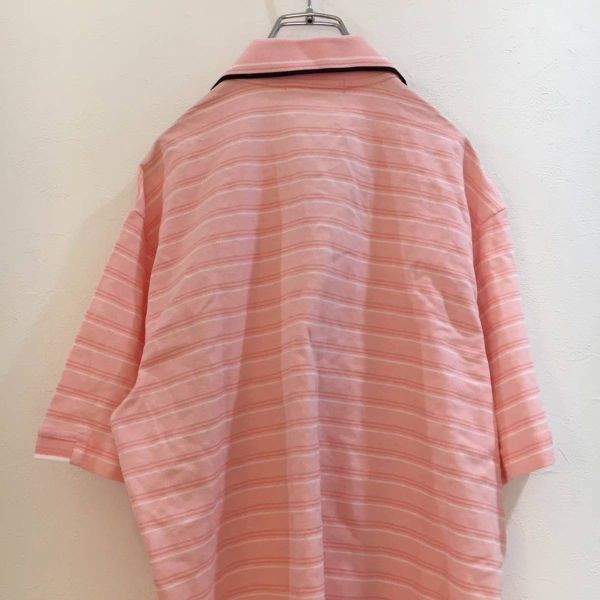 DUNLOP/ダンロップ 半袖ポロシャツ 胸ポケット付き ピンク Mサイズ ゴルフウェア_画像7