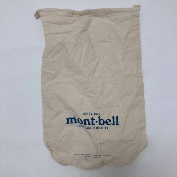 mont-bell/モンベル コットン 大きめ巾着袋 アウトドア アイボリー_画像3