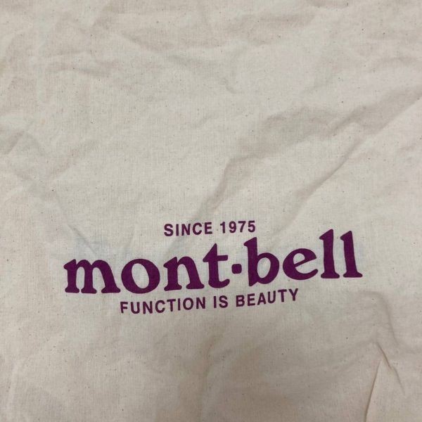 mont-bell/モンベル コットン 大きめ巾着袋 アウトドア アイボリー_画像2