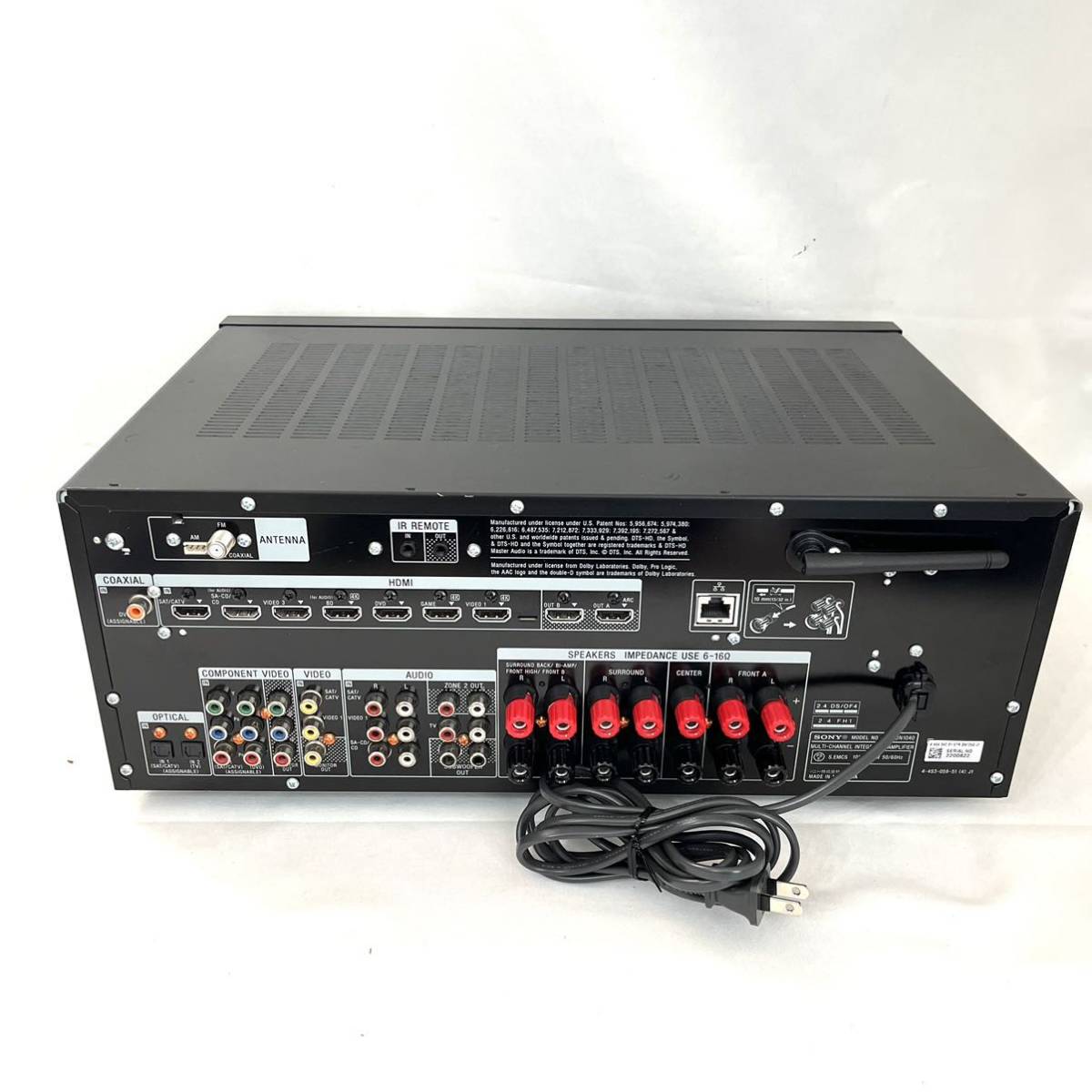 SONY STR-DN1040 マルチチャンネルインテグレートアンプ 動作品 SONY ソニー マルチチャンネル インテグレートアンプ STR-DN1040