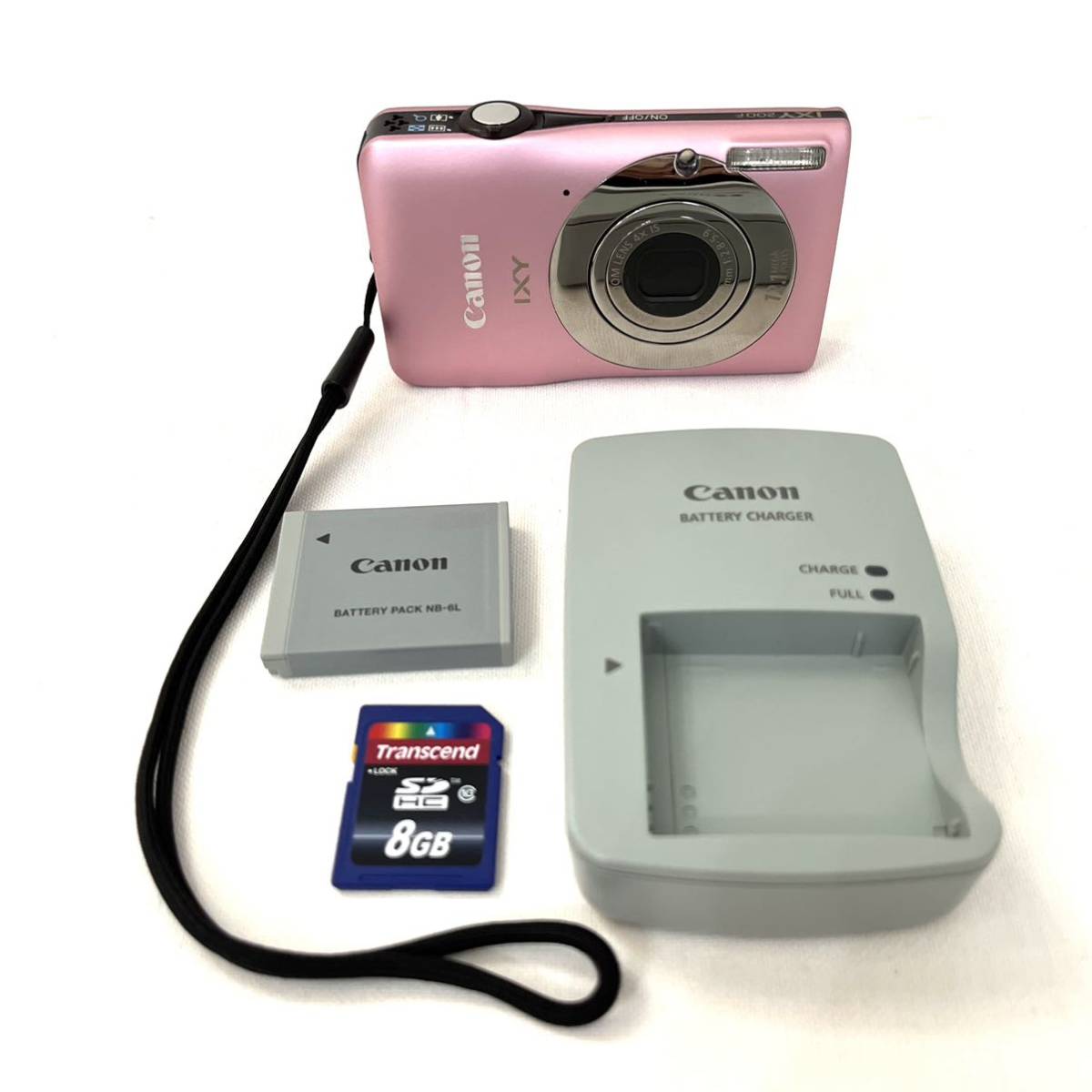 【メモリカード付属】キヤノン Canon コンパクトデジタルカメラ IXY 200F ピンク