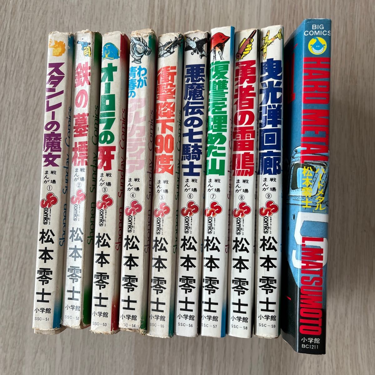 松本零士 戦場まんがシリーズ全9巻+ハードメタル1巻セット 松本零士 戦場まんがシリーズ全9巻+ハードメタル1巻セット