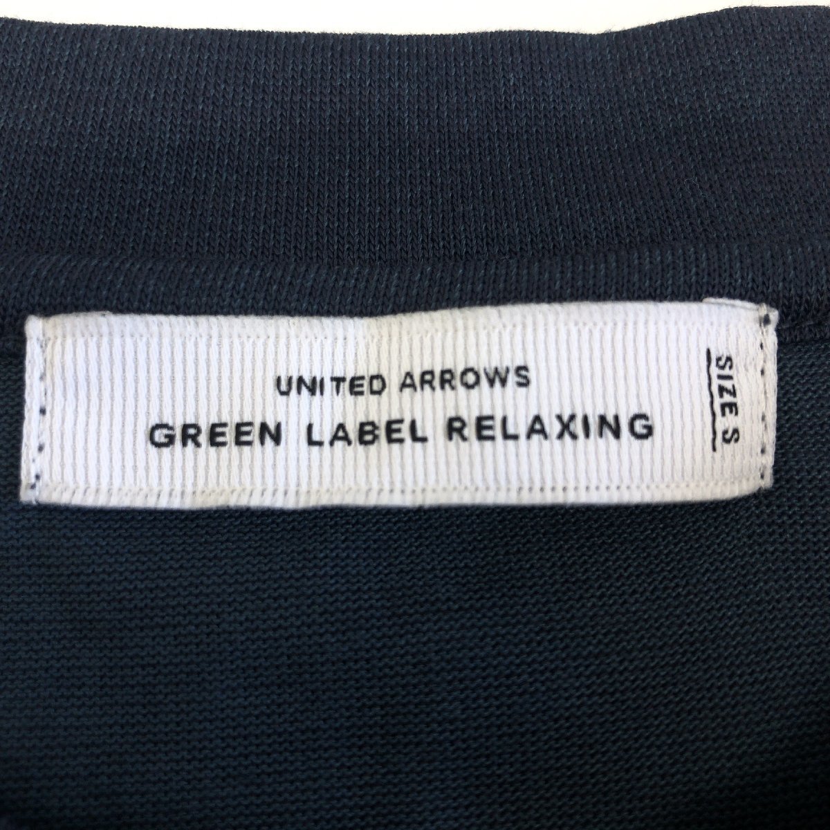 UNITED ARROWS GLR ユナイテッドアローズ 吸水速乾 ドライ Tシャツ S 紺 ネイビー 九分袖 長袖 ロンT 国内正規品 メンズ 紳士の画像3