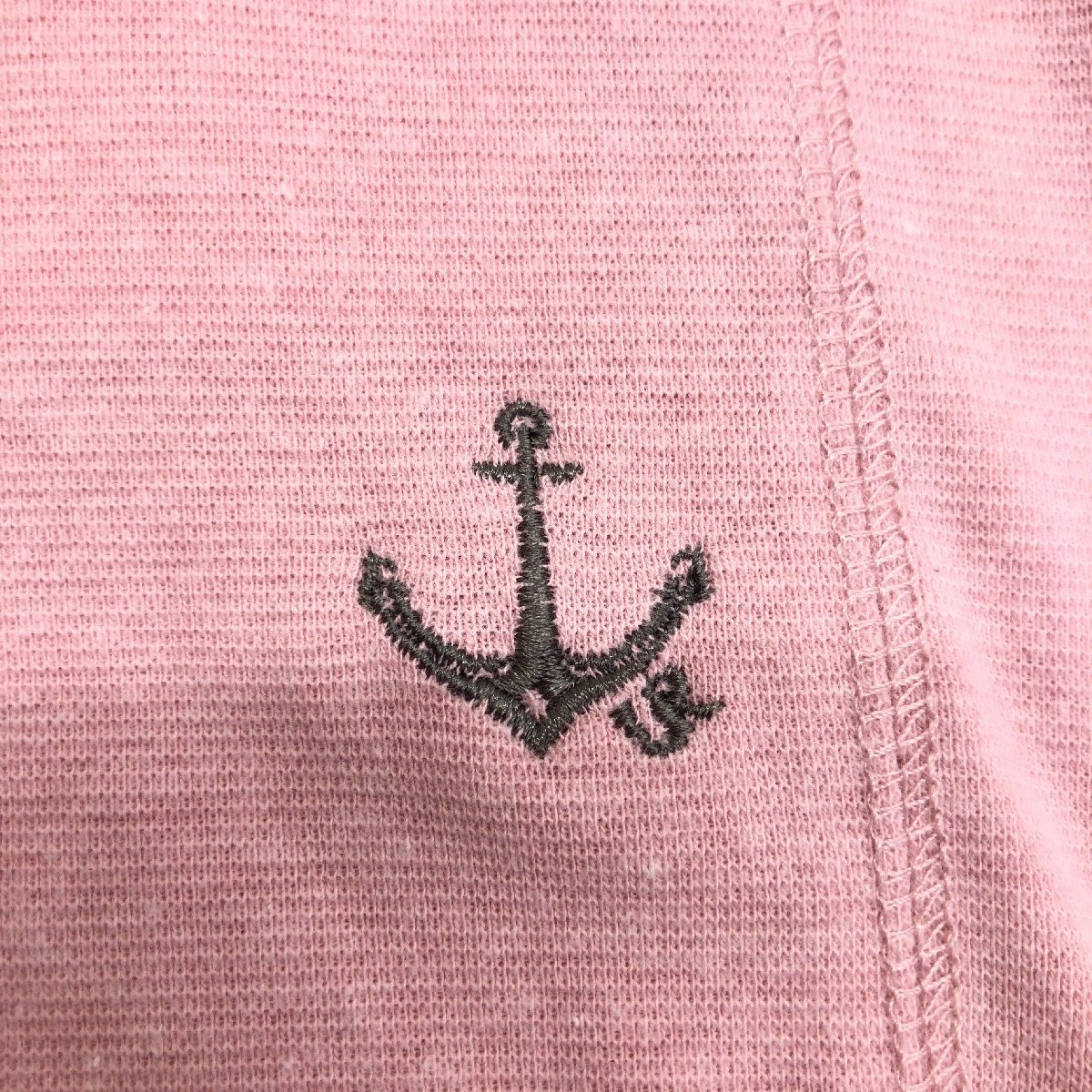 URBAN RESEARCH アーバンリサーチ ロゴ刺繍 ストレッチ Vネック Tシャツ 38(M) ピンク系 半袖 国内正規品 メンズ 紳士の画像4