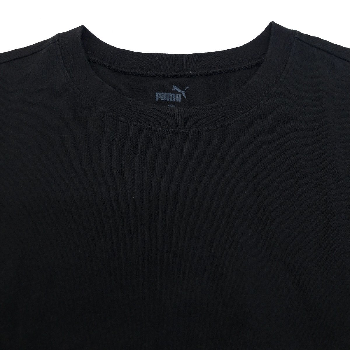 PUMA プーマ ロゴプリント ポケット Tシャツ S 黒 ブラック 半袖 国内正規品 メンズ 紳士_画像5